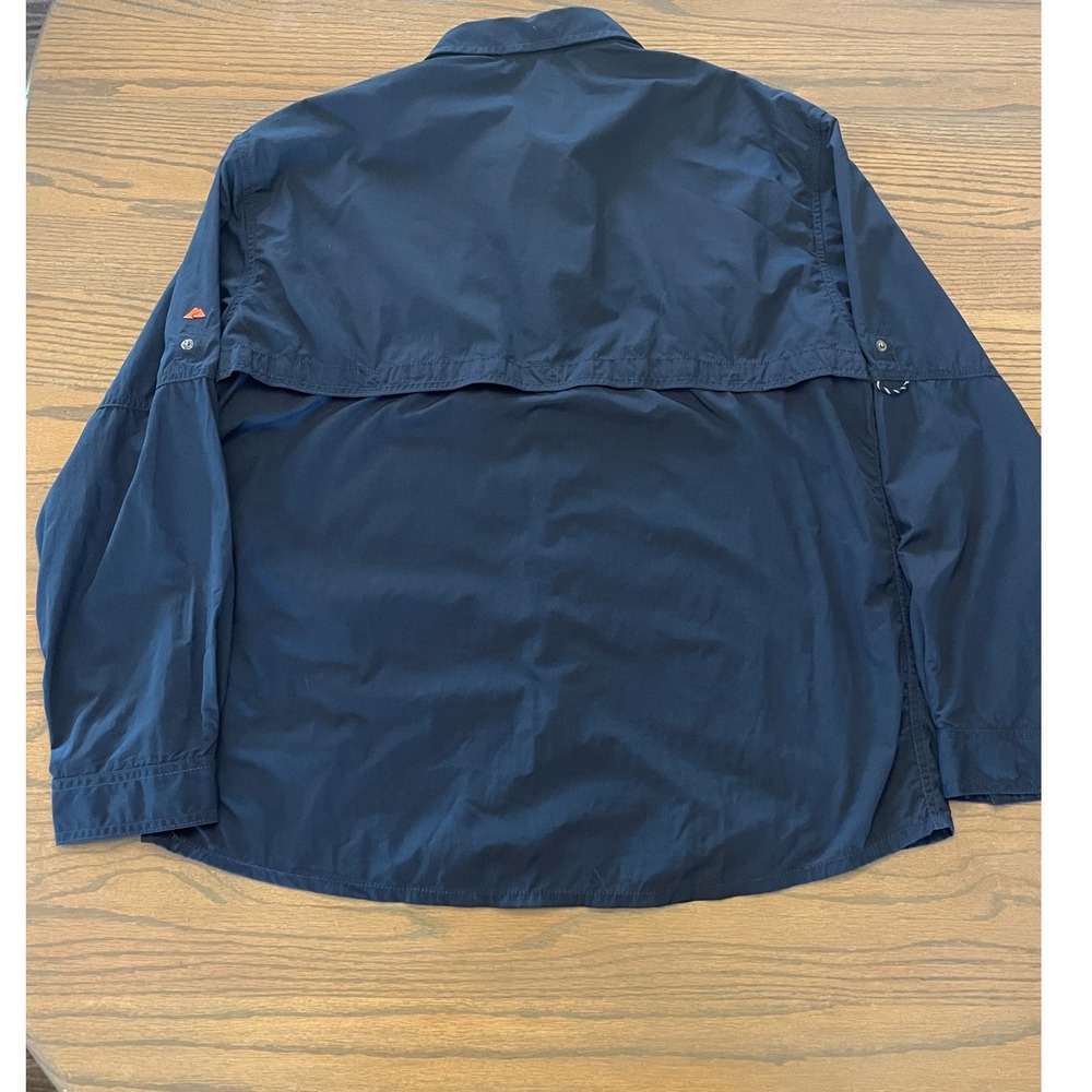 Ozark Trail Mens Navy Blue Long Sleeve Convertible Fishing Hiking Shirt Large - Picture 7 of 7